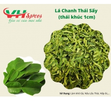 Lá Chanh Thái - Lá Chúc  thái khúc 1cm - Kaffir Lime Leaf Dry